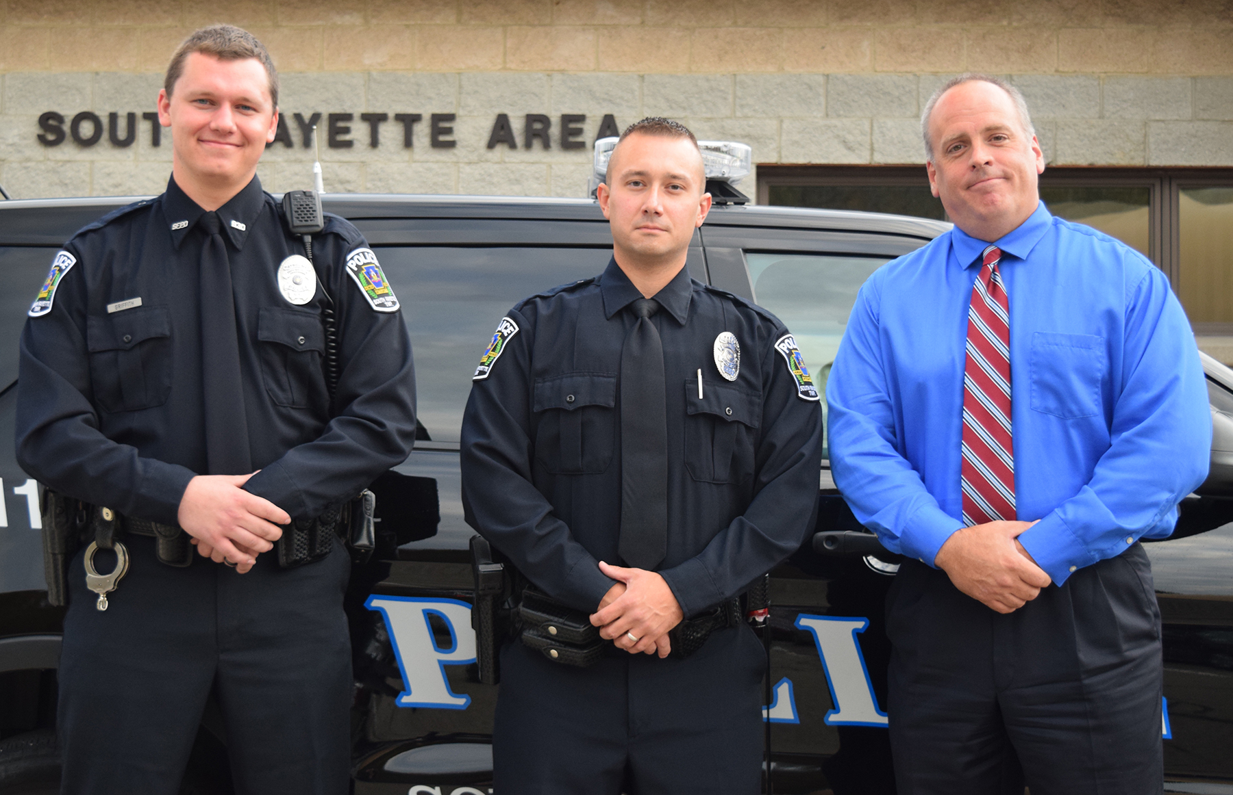 South Fayette Township police officers Griffith, Monyak and Handerhan